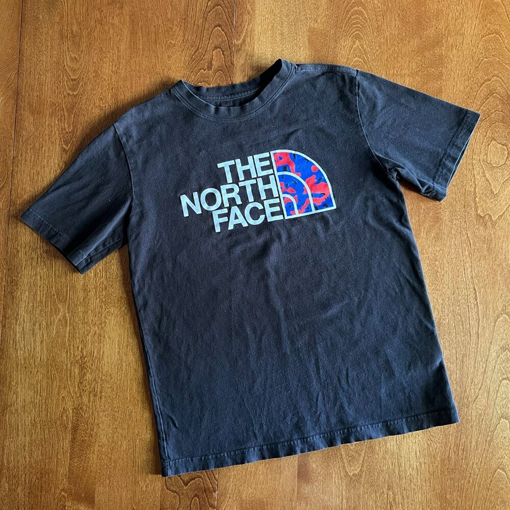 The North Face black logo tee M 10/12
